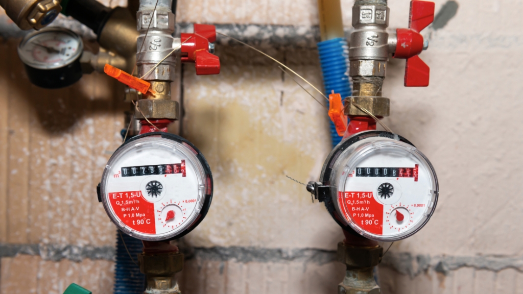 El contador del agua gira con todo cerrado